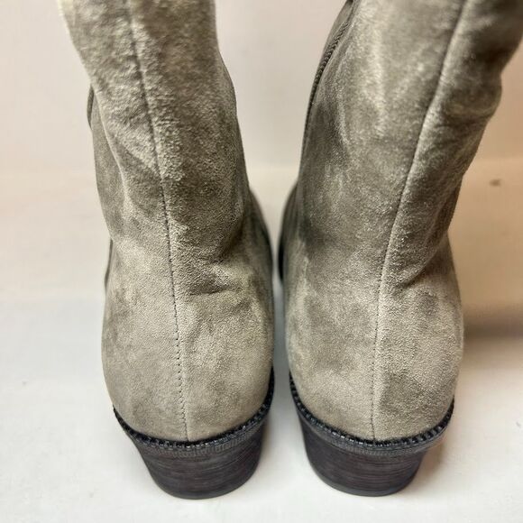Propet Womens 8.5 W Smoked Taupe Suede Zip Up Knee High Boots NIB YL0 - Picture 6 of 6